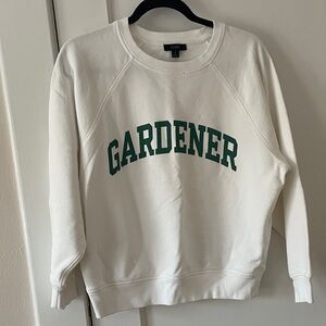 J. Crew Sweatshirt with Green Print